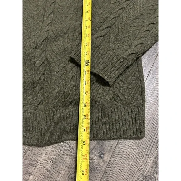 Jos. A. Bank Olive Green Zip Up Sweater - Picture 4 of 6